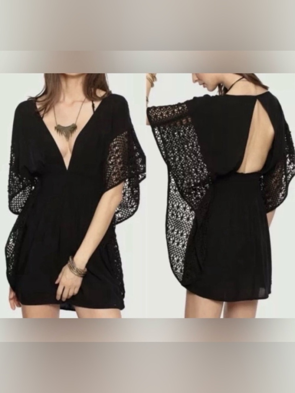 Victorias Secret Black Swim Coverup